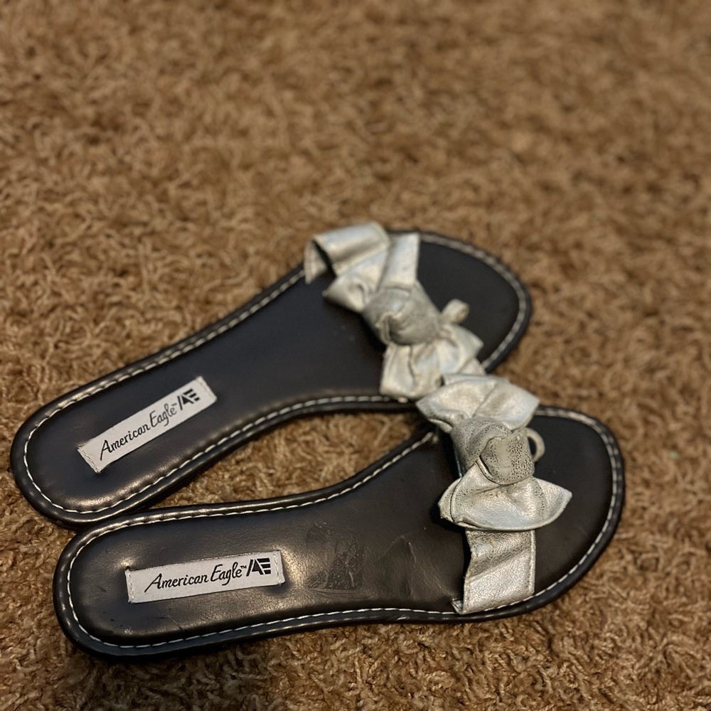 AEO Silver Sandals